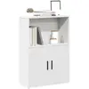 Image de Bibliothèque Blanc 60x24x85 Cm Bois D'ingénierie Vidaxl