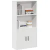 Image de Bibliothèque Blanc 60x24x120 Cm Bois D'ingénierie Vidaxl