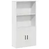 Image de Vidaxl bibliothèque blanc 60x24x120 cm bois d'ingénierie