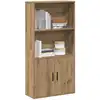 Image de Bibliothèque Chêne Artisanal 60x24x120 Cm Bois D'ingénierie Vidaxl