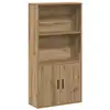 Image de Vidaxl bibliothèque chêne artisanal 60x24x120 cm bois d'ingénierie