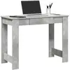 Image de Bureau Gris Béton 100x45x75 Cm Bois D'ingénierie Vidaxl
