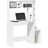 Image de Bureau Avec Étagères Blanc 100x45x140 Cm Bois D'ingénierie Vidaxl