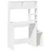 Image de Vidaxl bureau avec étagères blanc 100x45x140 cm bois d'ingénierie