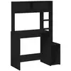Image de Vidaxl bureau avec étagères noir 100x45x140 cm bois d'ingénierie
