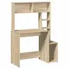 Image de Vidaxl bureau avec étagères chêne sonoma 100x45x140 cm