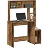 Image de vidaXL Bureau avec étagères vieux bois 100x45x140 cm bois dingénierie 860443