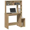Image de vidaXL Bureau avec étagères chêne artisanal Bois dingénierie 860444
