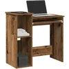 Image de vidaXL Bureau avec étagères vieux bois 84x40x78 cm bois dingénierie bureau dordinateur bureau debout bureau avec 860452