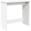 Image de Vidaxl bureau blanc 80x40x75 cm bois d'ingénierie