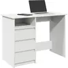 Image de Bureau Blanc 102x50x75 Cm Bois D'ingénierie Vidaxl