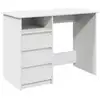 Image de Vidaxl bureau blanc 102x50x75 cm bois d'ingénierie