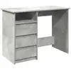 Image de Vidaxl bureau gris béton 102x50x75 cm bois d'ingénierie