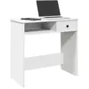Image de Bureau Blanc 80x40x75 Cm Bois D'ingénierie Vidaxl