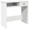 Image de Vidaxl bureau blanc 80x40x75 cm bois d'ingénierie