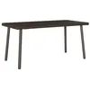 Image de Table basse de jardin rectangulaire marron 40x40x37 cm rotin