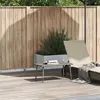 Image de VIDAXL Table basse de jardin rectangulaire 80 x 40 x 37 cm gris   résine tressée effet rotin