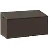 Image de Boîte De Rangement De Jardin Marron 110x50x58 Cm Résine Tressée Vidaxl