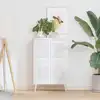Image de Portes D'armoire À Persiennes 4 Pcs Blanc 39,5x29,5 Cm Vidaxl