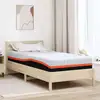 Image de Matelas Blanc Et Gris 90 X 190 Cm Tissu Jacquard Vidaxl