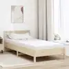 Image de Matelas Blanc 90 X 190 Cm Tissu Jacquard Vidaxl