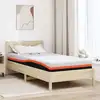 Image de Matelas Blanc Et Noir 90 X 190 Cm Tissu Jacquard Vidaxl