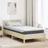 Image de Matelas Blanc Et Gris 90 X 190 Cm Tissu Jacquard Vidaxl
