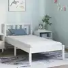 Image de Matelas Blanc 80 X 160 Cm Tissu Jacquard Vidaxl