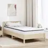 Image de Matelas Moyennement Doux 90 X 190 Cm Blanc Et Gris Vidaxl