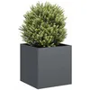 Image de vidaXL Jardinière anthracite 40x40x40 cm acier laminé à froid pot de fleurs support de plantes lit surélevé support de 860663