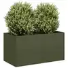 Image de Jardinière Vert Olive 80x40x40 Cm Acier Laminé À Froid Vidaxl