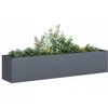 Image de vidaXL Jardinière anthracite 200x40x40 cm acier laminé à froid pot de fleurs support de plantes lit surélevé support de 860684