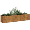 Image de vidaXL Jardinière rouillé 200x40x40 cm acier inoxydable pot de fleurs support de plantes lit surélevé support de 860688