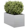 Image de vidaXL Jardinière 40x80x40 cm acier galvanisé pot de fleurs support de plantes lit surélevé support de jardinière 860736