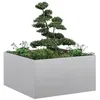 Image de vidaXL Jardinière 80x80x40 cm acier galvanisé pot de fleurs support de plantes lit surélevé support de jardinière 860743
