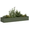 Image de vidaXL Jardinière vert olive 280x80x40 cm acier 860762