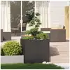 Image de Vidaxl jardinière noir 80x80x80 cm acier