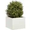 Image de Jardinière Blanc 40x40x30 Cm Acier Vidaxl