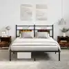 Image de Cadre De Lit Sans Matelas Chêne Fumé 140x190 Cm Bois Ingénierie Vidaxl