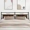 Image de Tête De Lit De Remplacement Chêne Fumé 193 Cm Bois D'ingénierie Et Acier Vidaxl