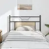 Image de Tête De Lit De Remplacement Chêne Sonoma 80 Cm Bois D'ingénierie Et Acier Vidaxl