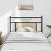 Image de Tête De Lit De Remplacement Chêne Sonoma 90 Cm Bois D'ingénierie Et Acier Vidaxl