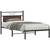 Image de Cadre De Lit Sans Matelas Chêne Marron 100x200 Cm Vidaxl