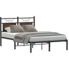 Image de Cadre De Lit Sans Matelas Chêne Marron 120x190 Cm Vidaxl