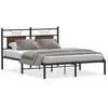 Image de Vidaxl cadre de lit sans matelas chêne marron 140x190 cm