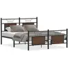 Image de Vidaxl cadre de lit sans matelas chêne marron 150x200 cm