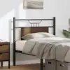 Image de Tête De Lit De Remplacement Chêne Marron 75 Cm Bois D'ingénierie Et Acier Vidaxl
