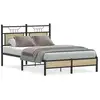 Image de Vidaxl cadre de lit sans matelas chêne sonoma 120x190 cm