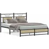Image de vidaXL Cadre de lit sans matelas chêne sonoma 140x190 cm 4106962