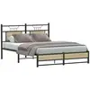 Image de Vidaxl cadre de lit sans matelas chêne sonoma 140x190 cm